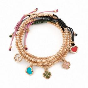 Roségold, Armschmuck, Cervera Barcelona Lucky Charm Armbänder Lucky-Charm-Armbänder