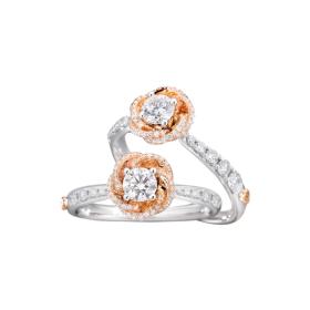 Weißgold, Ringe, Capolavoro Ring Rose Dream RI8BRW08008.0.33TW-VS-M