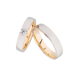 Roségold, Ringe, Christian Bauer Trauring-Set 0241683-0274616