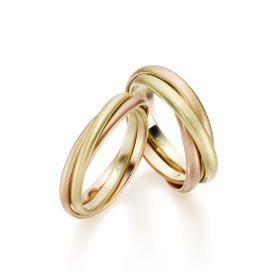 Rotgold, Ringe, August Gerstner Trauring Exclusiv-Kollektion 22064/2-22064/2.8