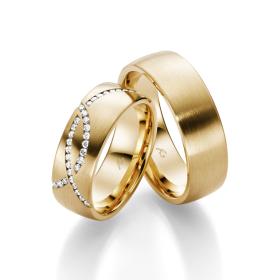 Gold, Ringe, August Gerstner Trauringe 28522/7-4/28522/7