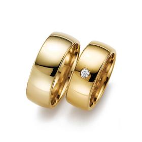 Gelbgold, Ringe, August Gerstner Trauringe 532/7-4/532/8