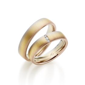 Weißgold, Ringe, August Gerstner Trauring Exclusiv-Kollektion 4/28789/5-28789/5