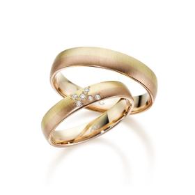 Rotgold, Ringe, August Gerstner Trauring Exclusiv-Kollektion 4/28730/4-28730/4.5