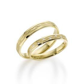 Gelbgold, Ringe, August Gerstner Trauring Exclusiv-Kollektion 4/28704/3-28704/3,5