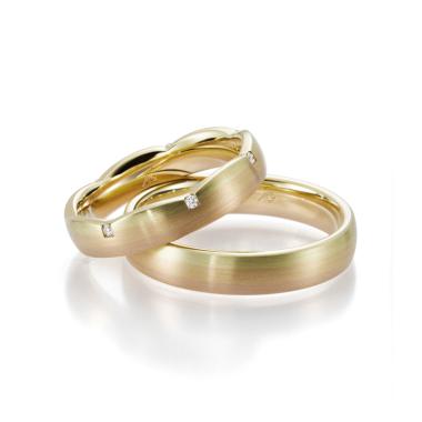 Ringe, Rotgold, August Gerstner Trauring Exclusiv-Kollektion