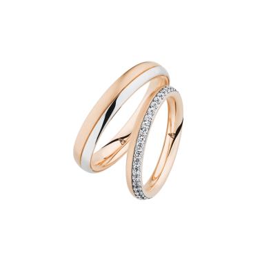 Ringe, Roségold, Christian Bauer Trauring-Set