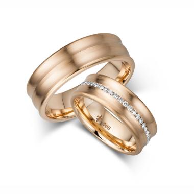 Ringe, Roségold, Giloy Trauringe Giloy26