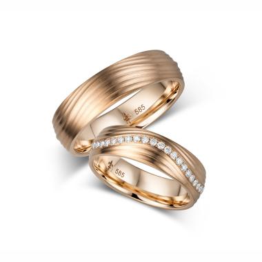 Ringe, Roségold, Giloy Trauringe Giloy4