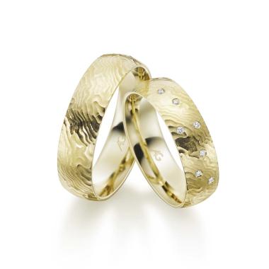 Ringe, Gelbgold, August Gerstner Trauring Exclusiv-Kollektion