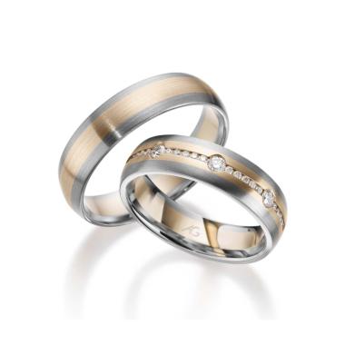 Ringe, Rotgold, August Gerstner Trauring Exclusiv-Kollektion