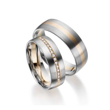 Ringe, Rotgold, August Gerstner Trauring Exclusiv-Kollektion